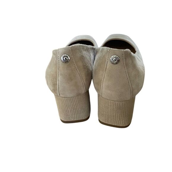 NYDJ Women's Beige Suede Block Heel Pumps size 8.5 - Picture 3 of 10